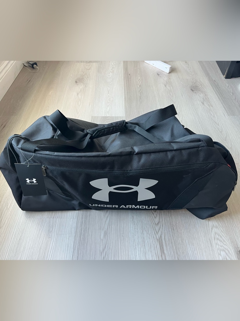 Under Armour Black Bag with White Logo